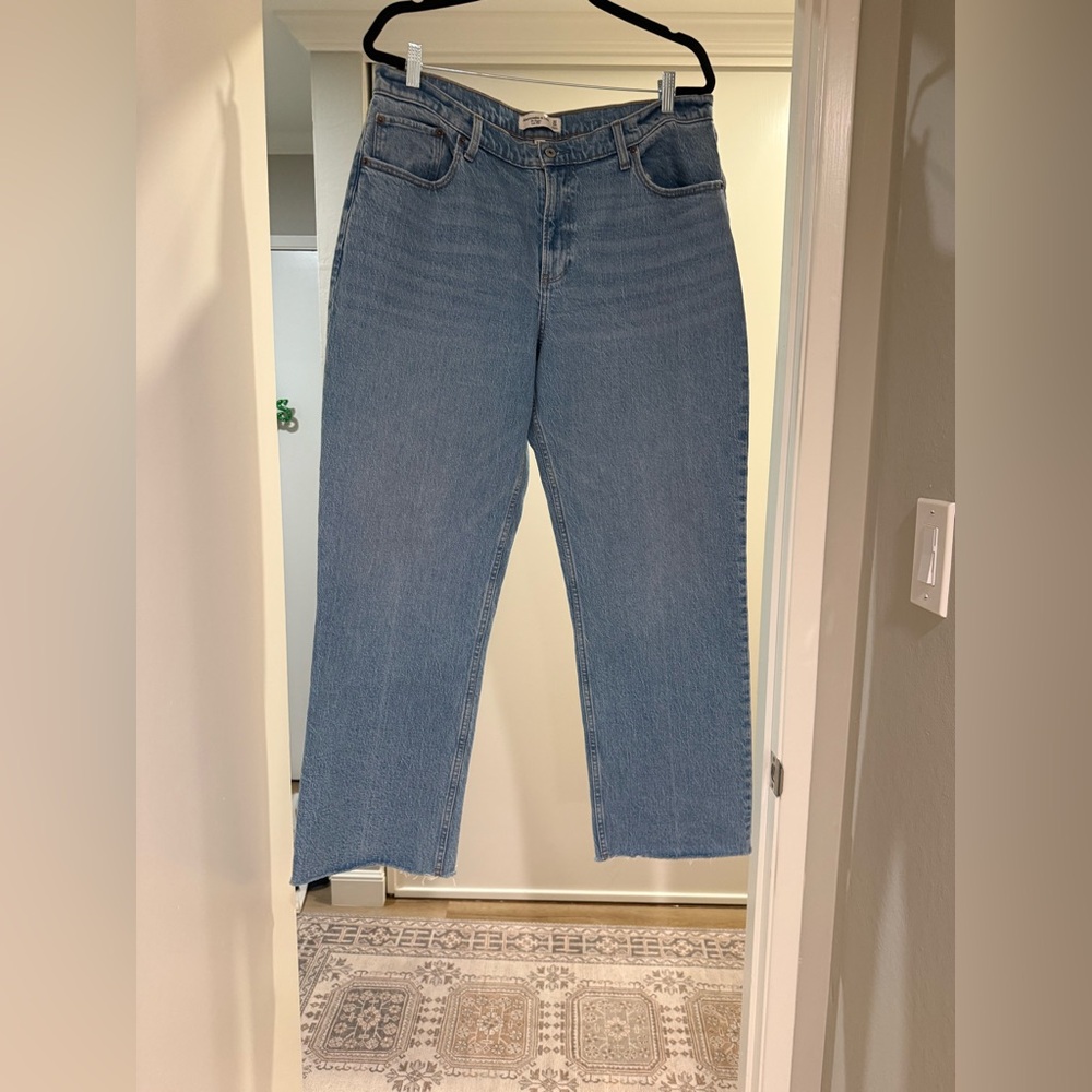 Abercrombie curve love low rise baggie